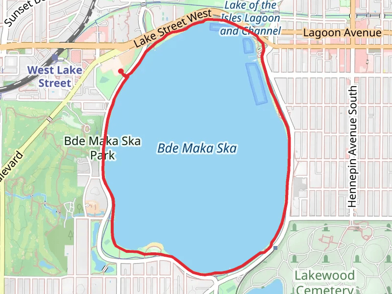 Bde Maka Ska Lake Loop Trail