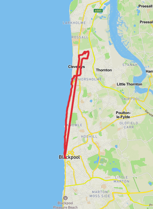 Wyre Walking mobile static map