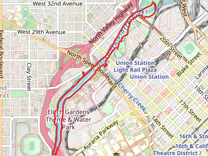 South Platte River and Gates Cressent Park Loop