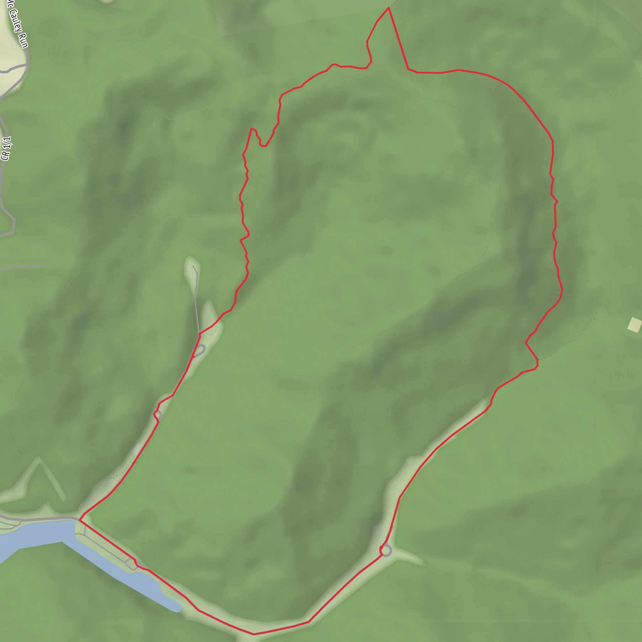 Riffle Run Trail mobile static map