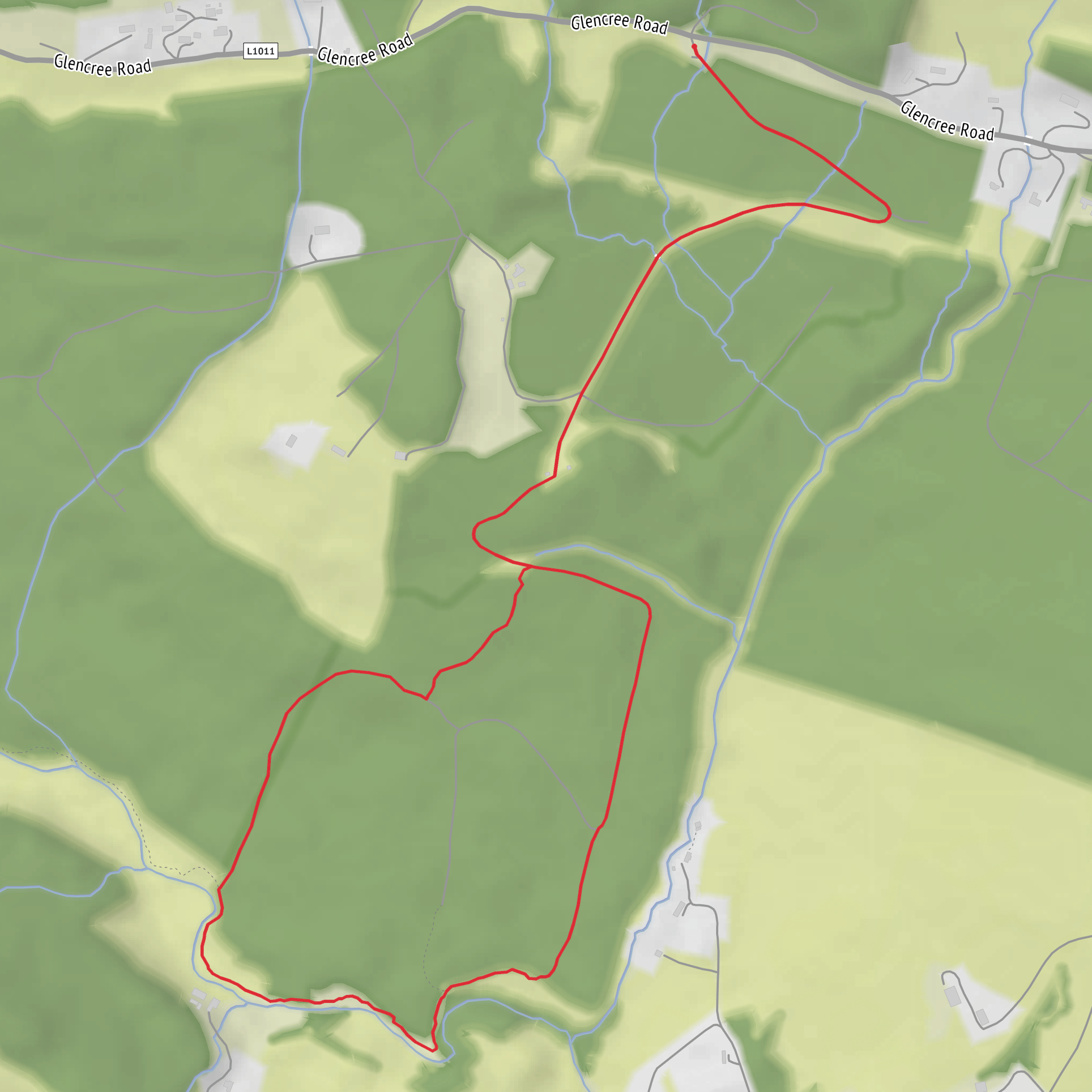 Oak Glen and Millennium Forest Loop mobile static map