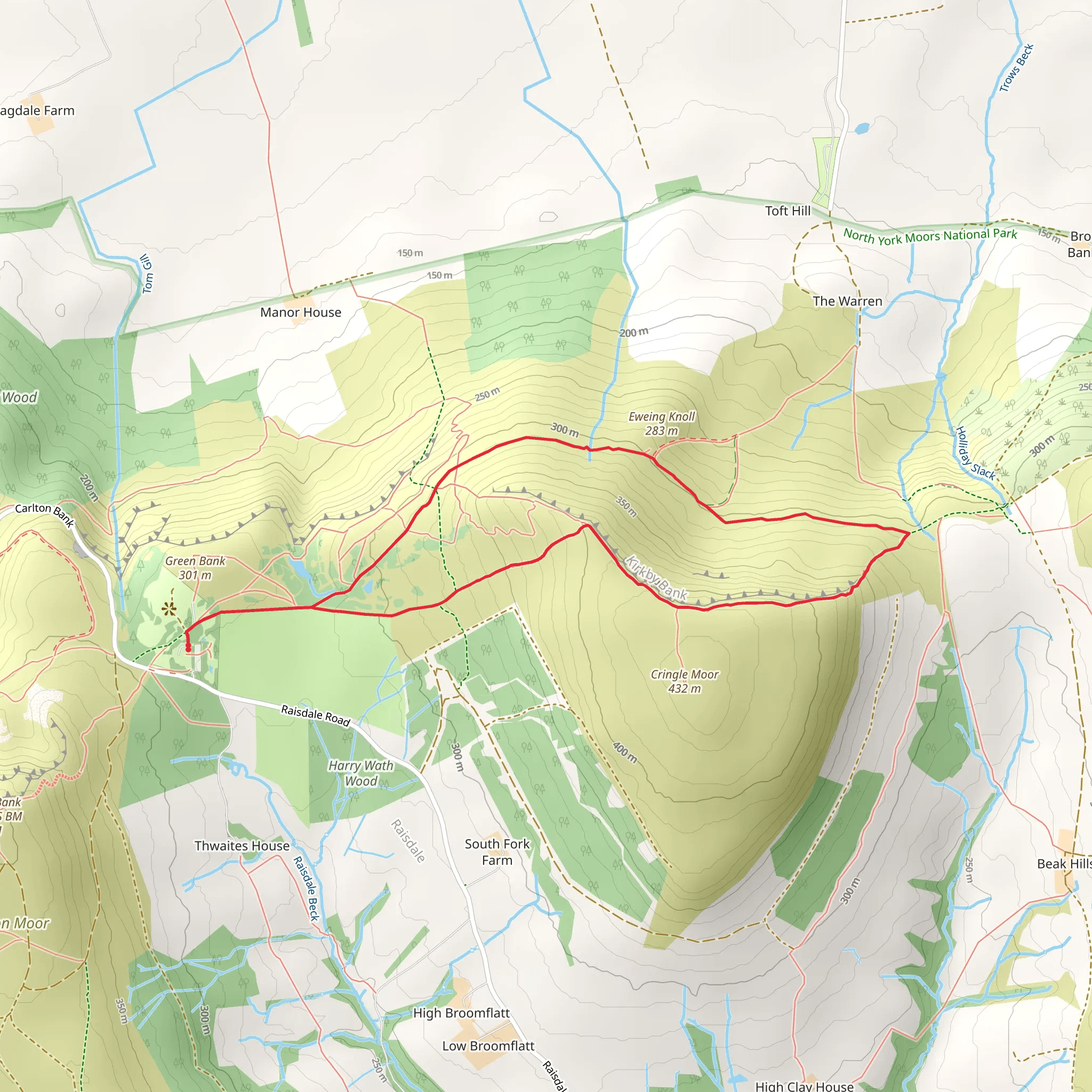 Kirkby Bank Loop mobile static map