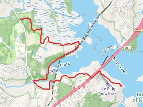 Falls Lake Trail from Lake Ridge Aero Park