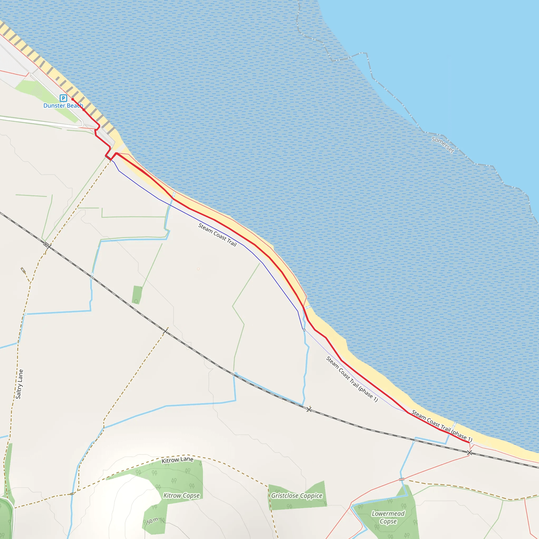 Steam Coast Trail mobile static map