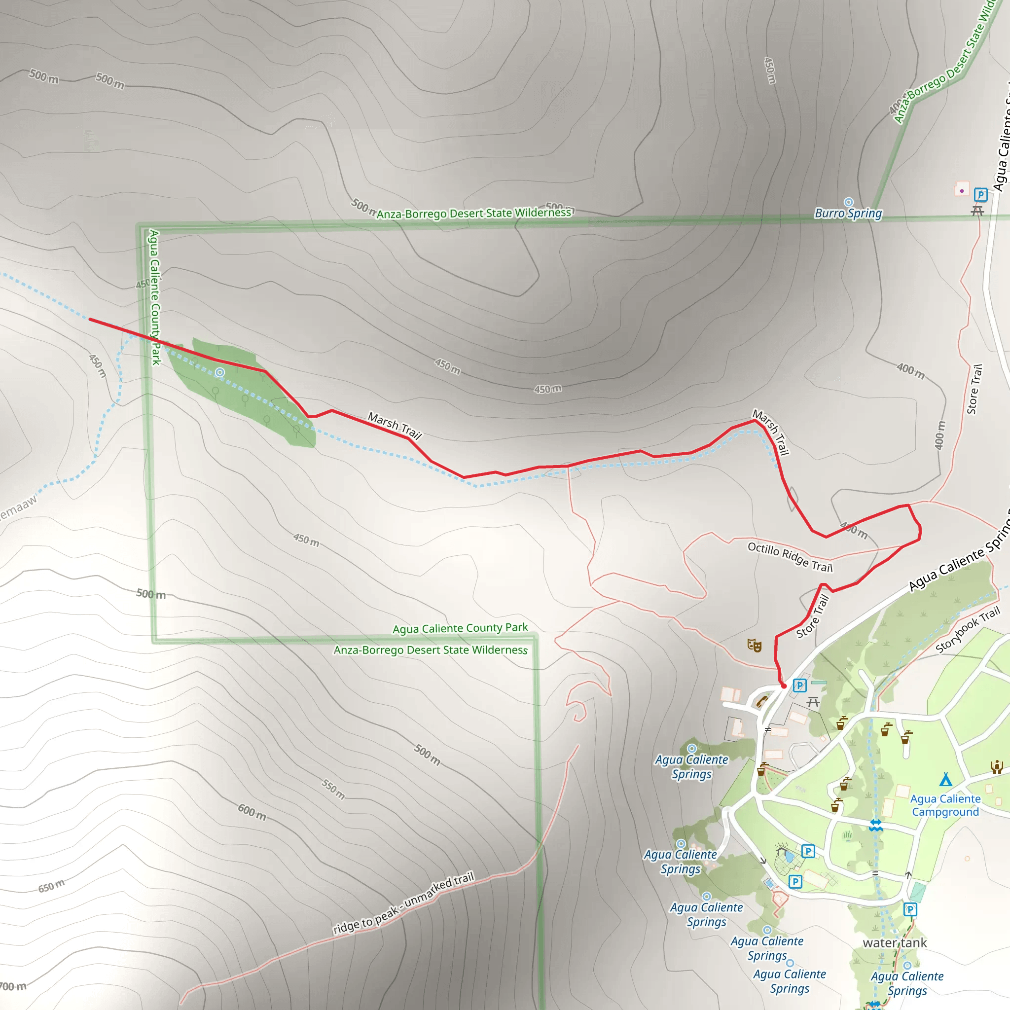 Store Trail and Marsh Trail mobile static map