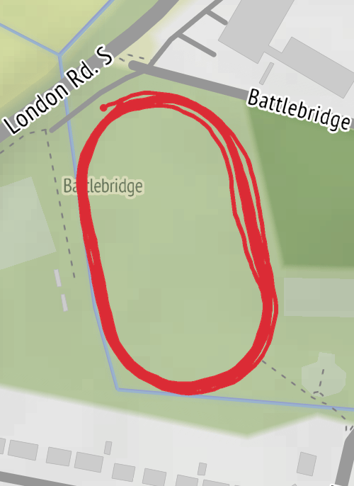 Reigate and Banstead - W1 Sun Long Run - 6mi Long Run ( mobile static map