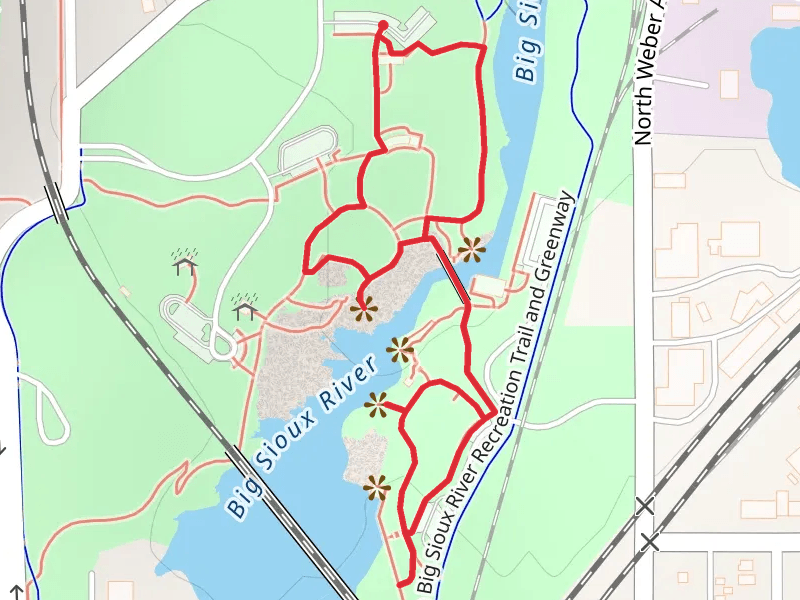 Loop along Big Sioux River