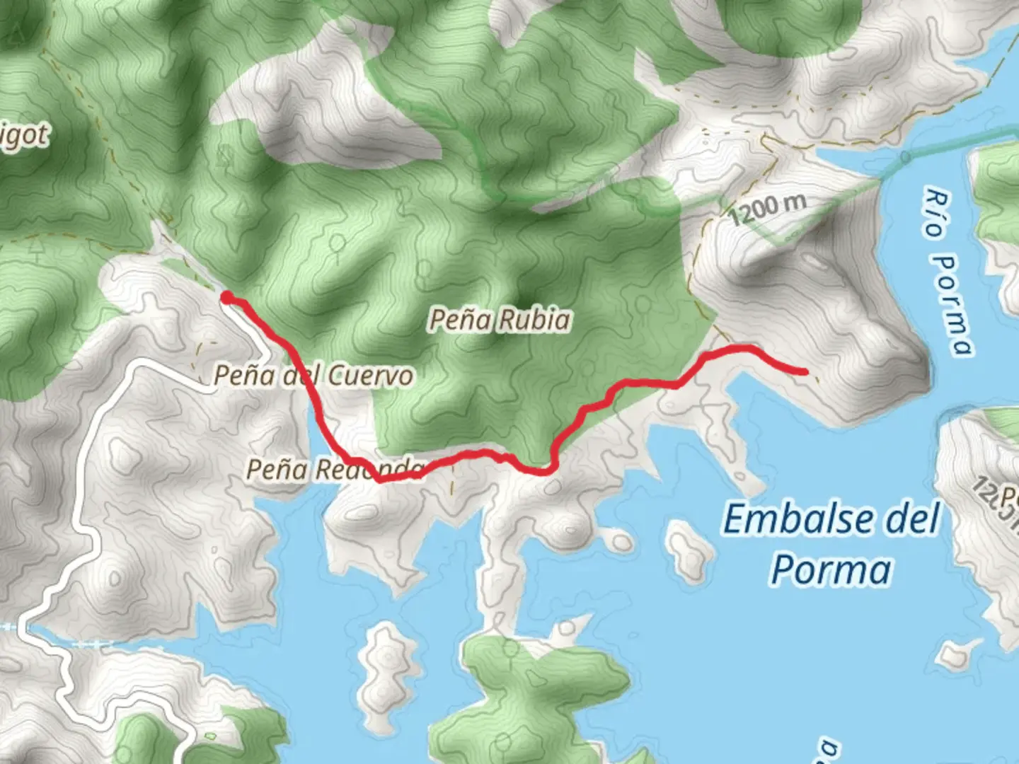 An image depicting the trail Road from Utrero to Rucayo SL LE 3 and its surrounding area.