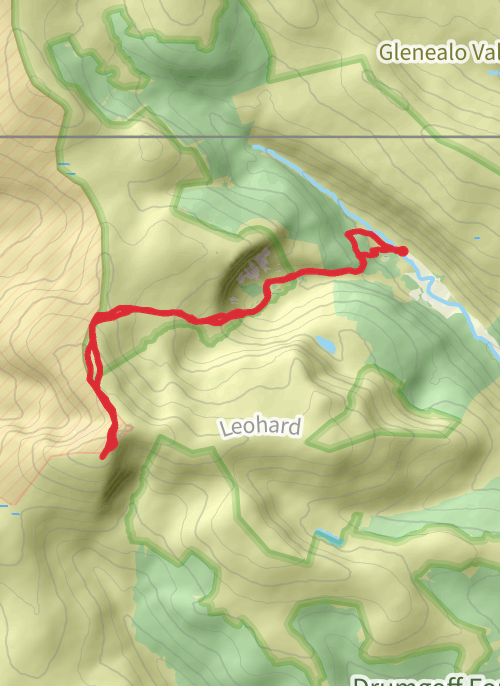 County Wicklow Walking mobile static map