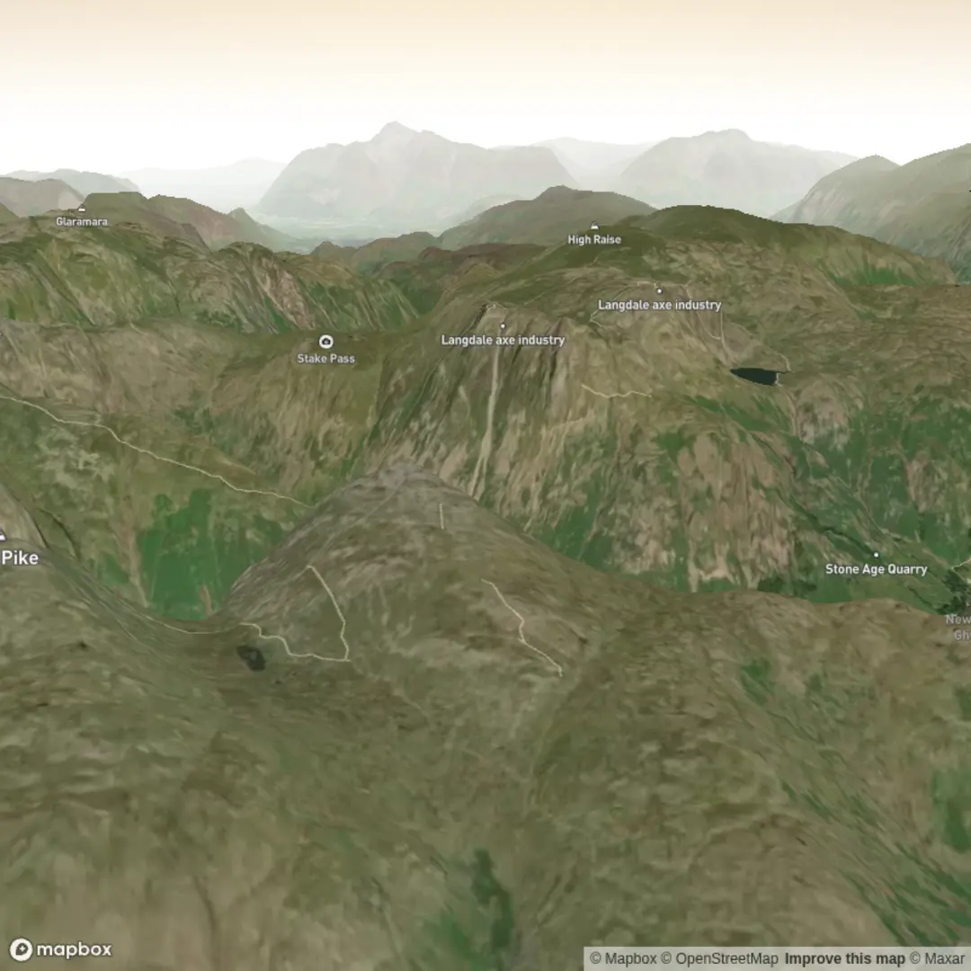 An image depicting the trail Whorneyside Force and its surrounding area.