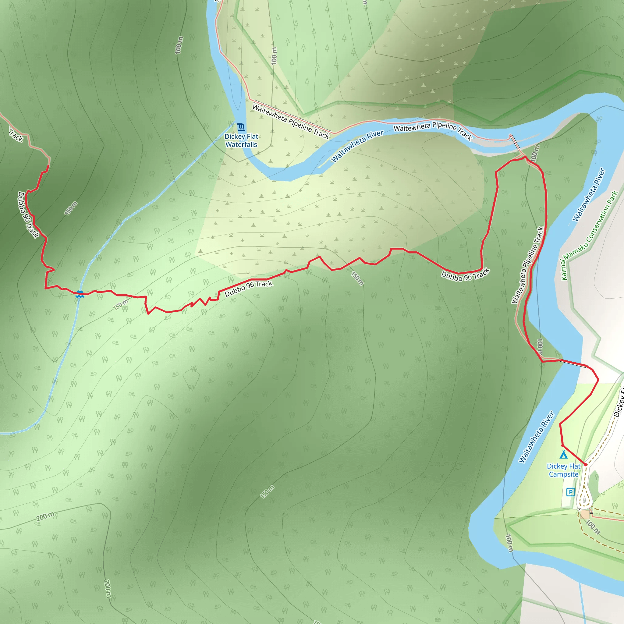 The Dubbo 96 Track mobile static map