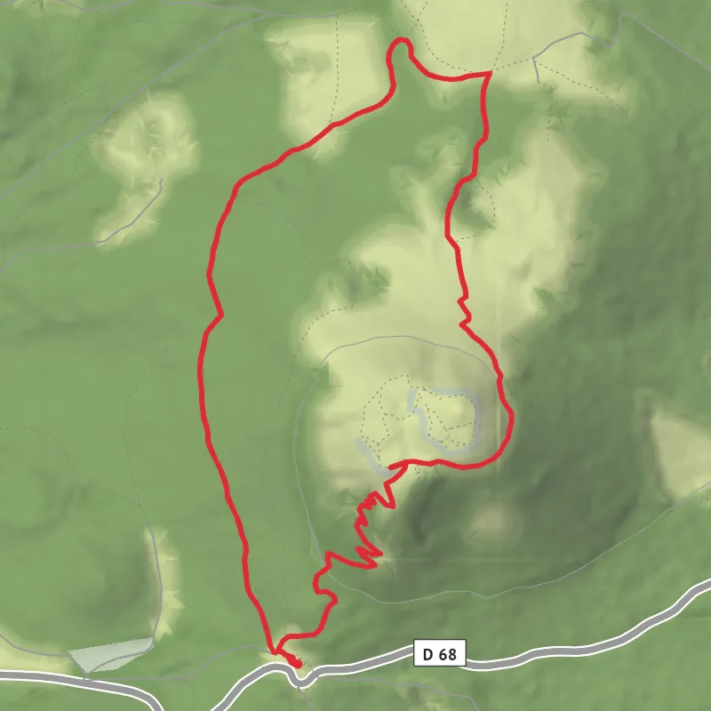 Hike from Ceyssat mobile static map