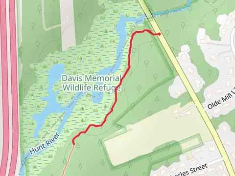 Walk along Hunt River