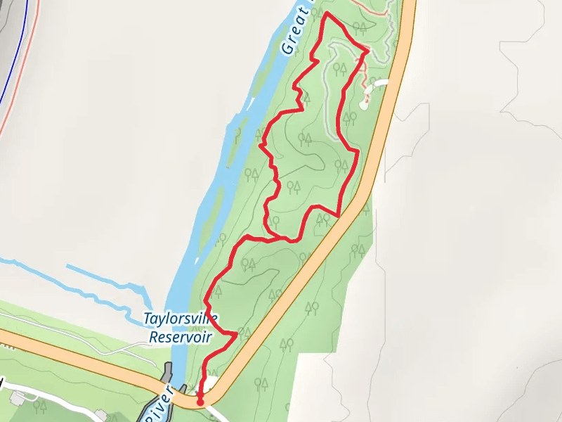 Green and Yellow Loop Trail via Dam Connector