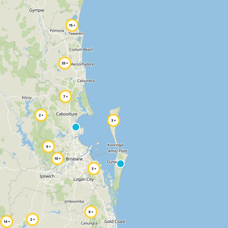 Moreton Island Static Map