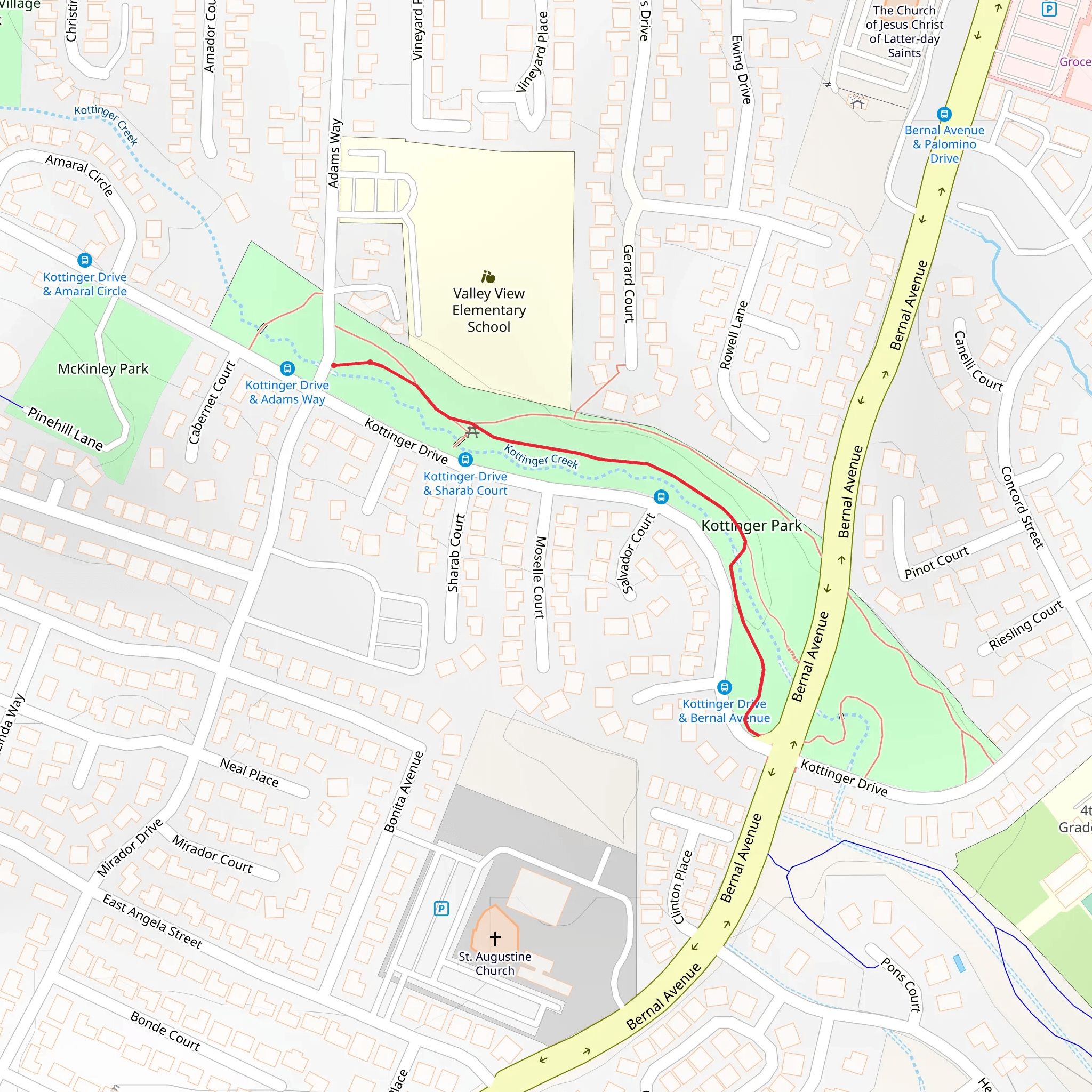 Kottinger Village Park mobile static map
