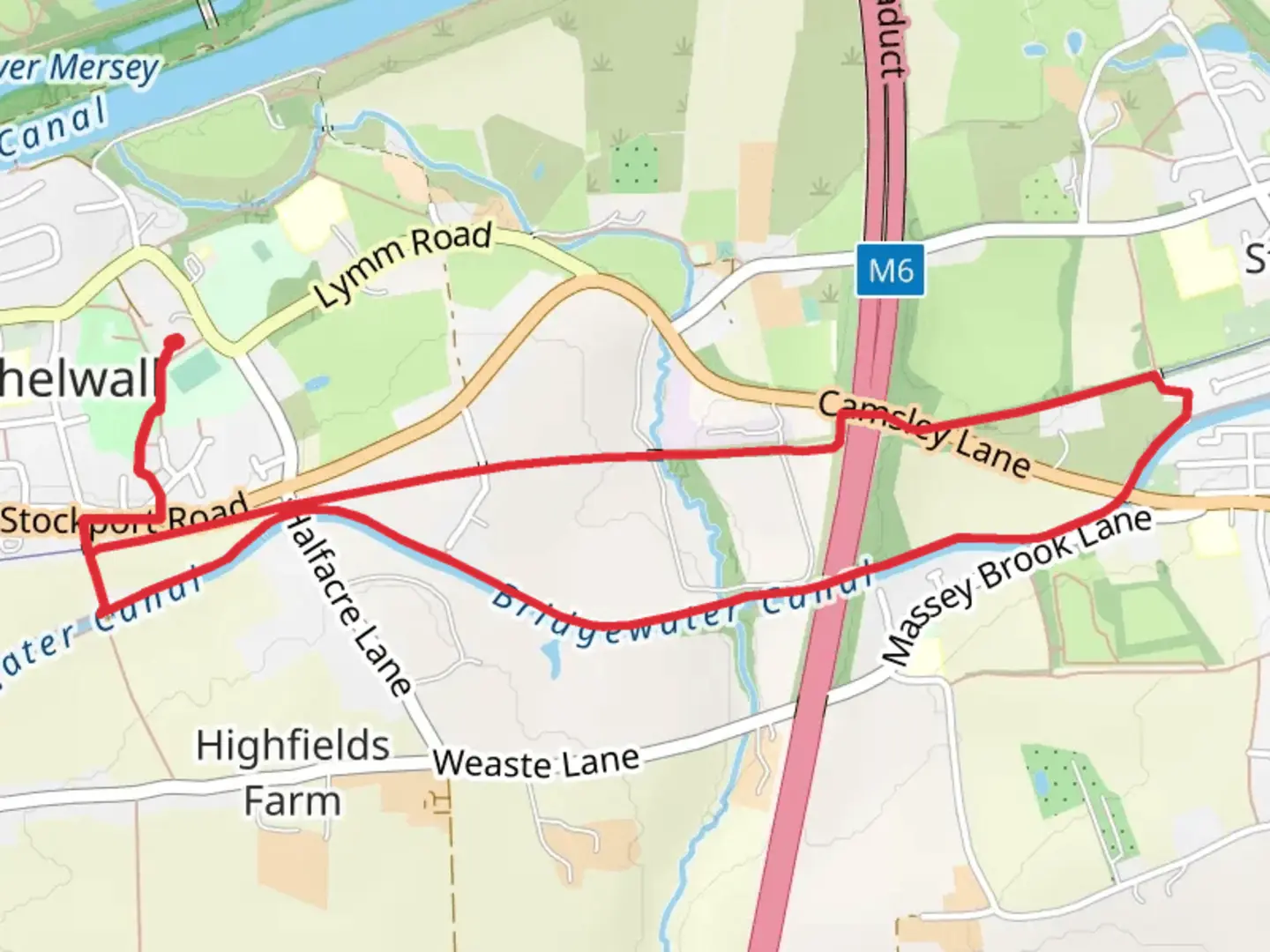 An image depicting the trail Trans Pennine Trail and Cheshire Ring Canal Walk and its surrounding area.