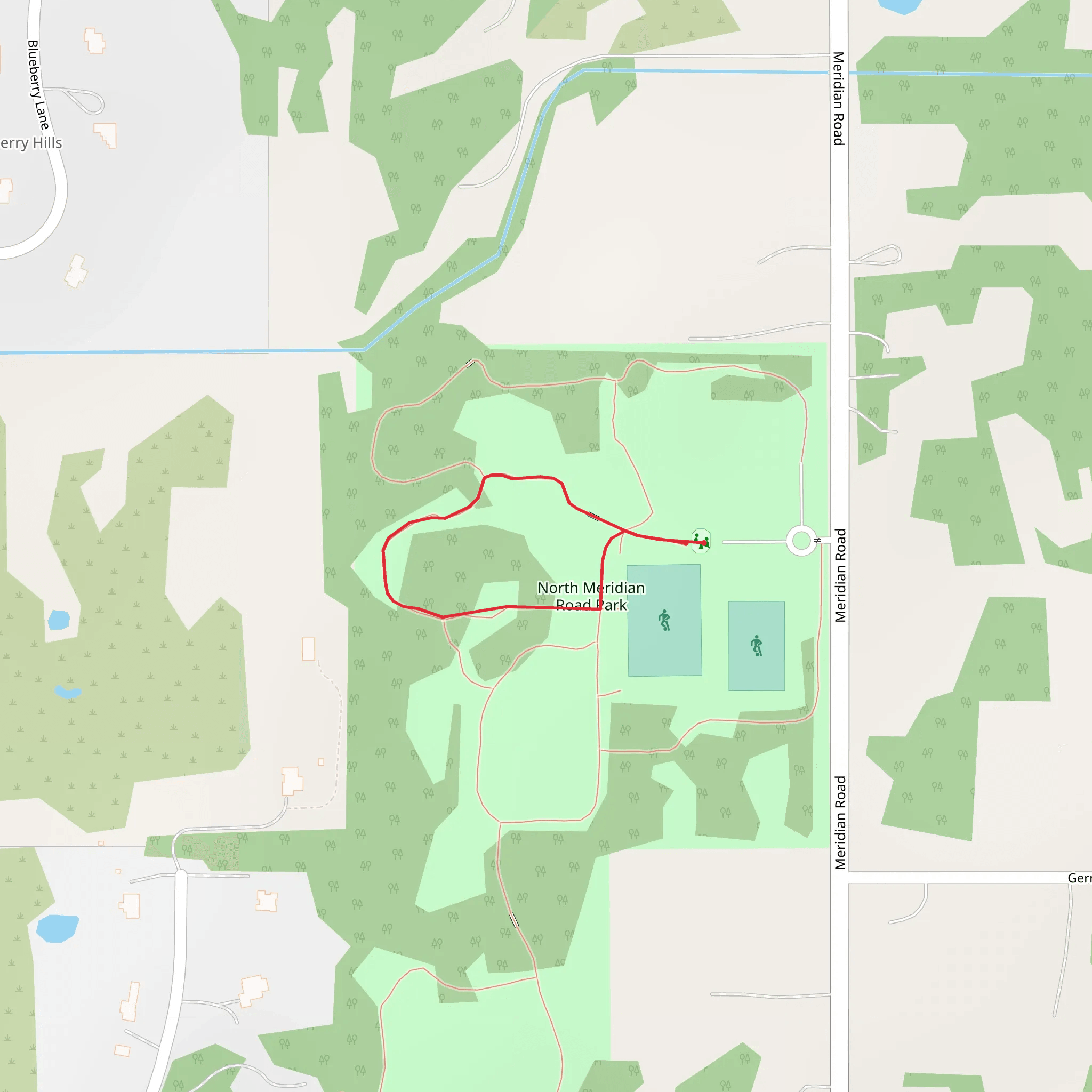 Orange, Black and Blue Loop Trail mobile static map