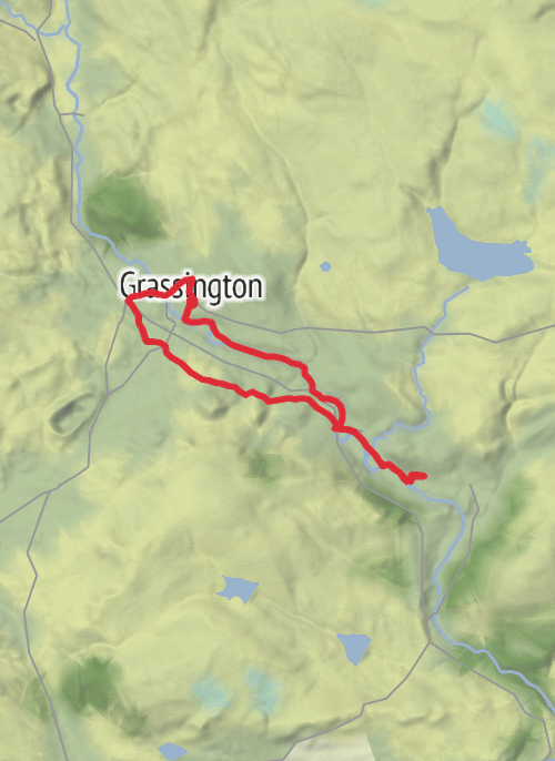 Circular walk from Grassington mobile static map