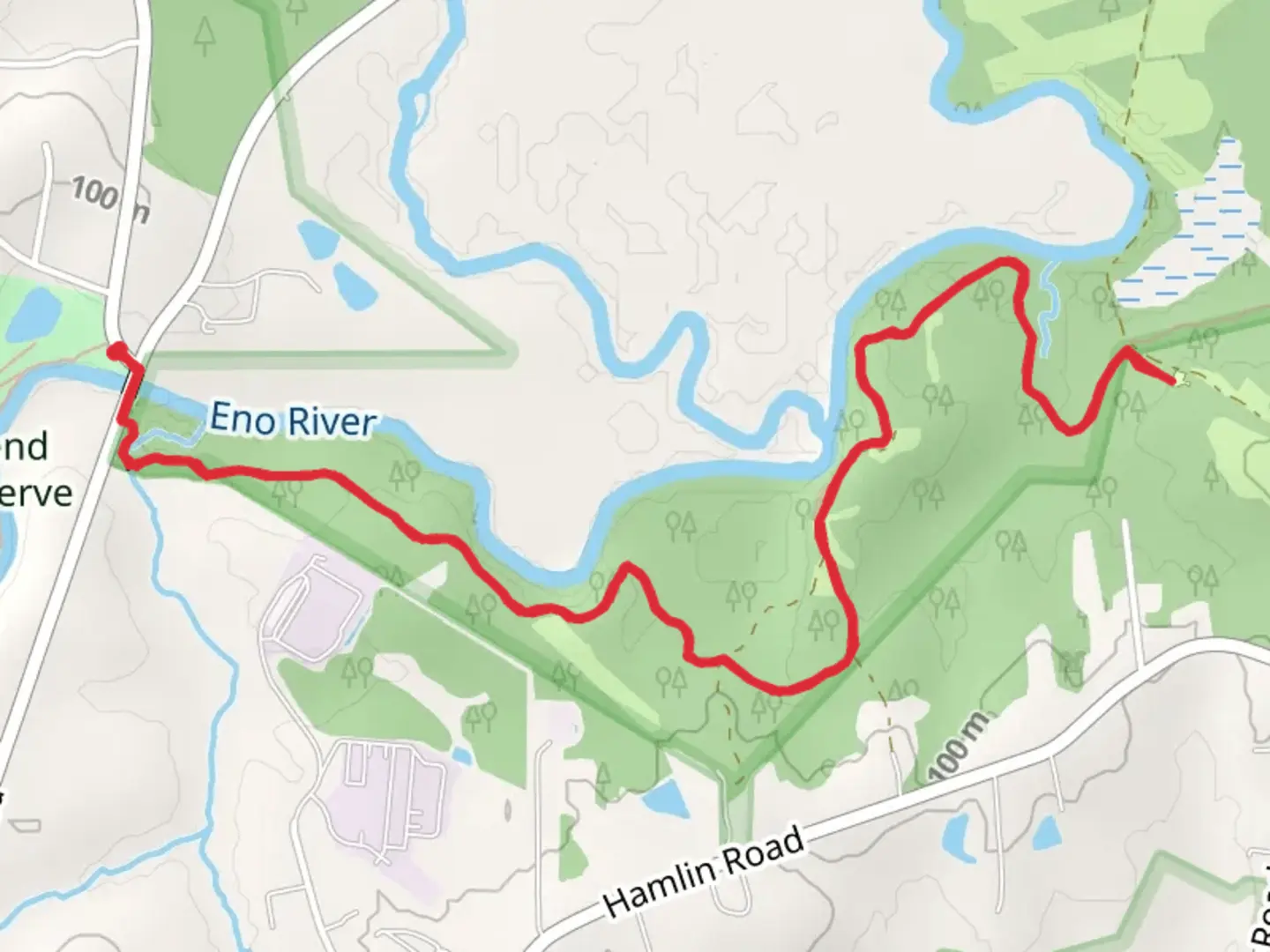 An image depicting the trail Ward Family Campground via Falls Lake Trail and its surrounding area.