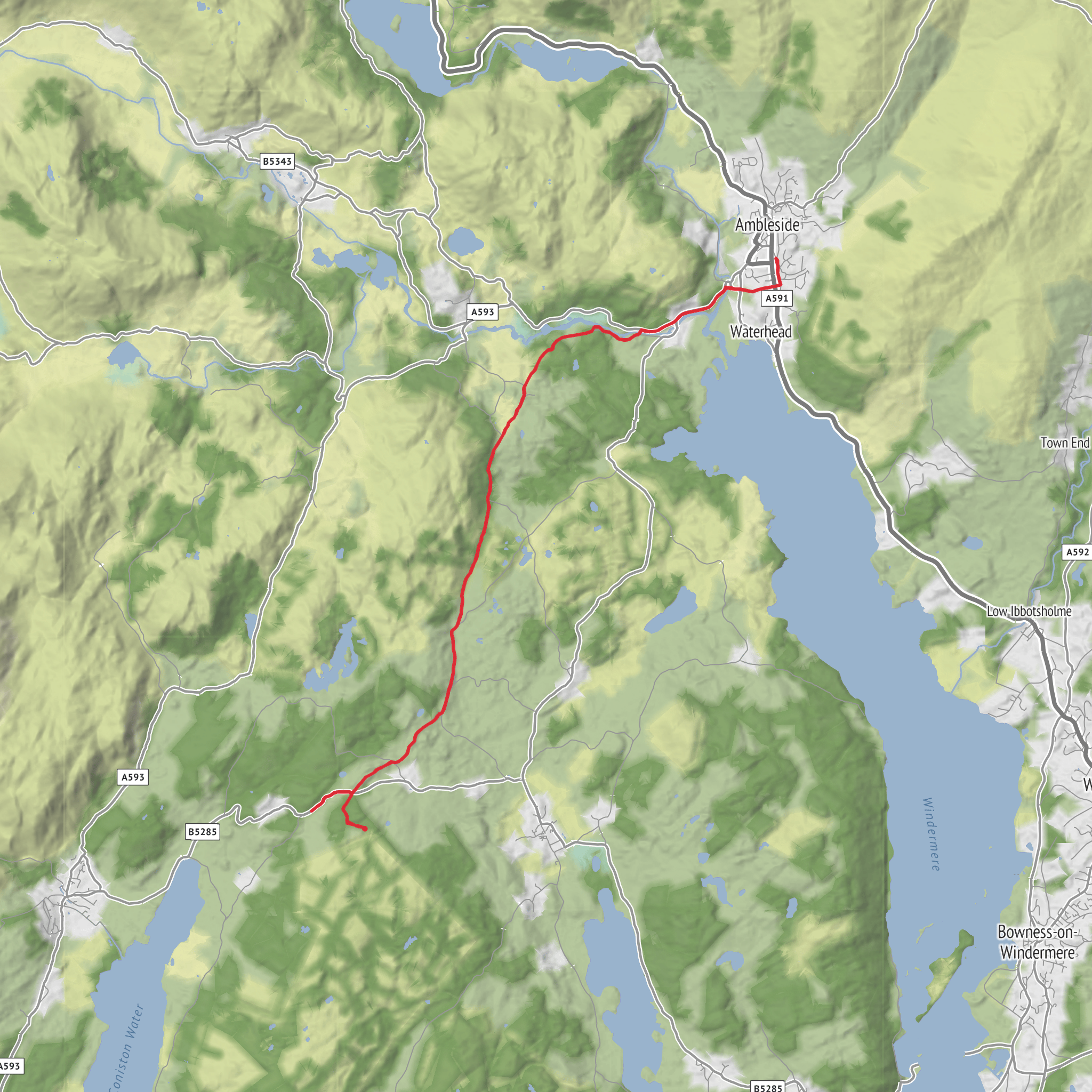Hike from Westmorland and Furness mobile static map