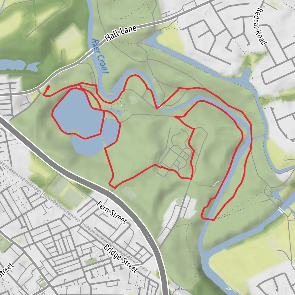 Moses Gate Country Park - Wellbeing Walk mobile static map