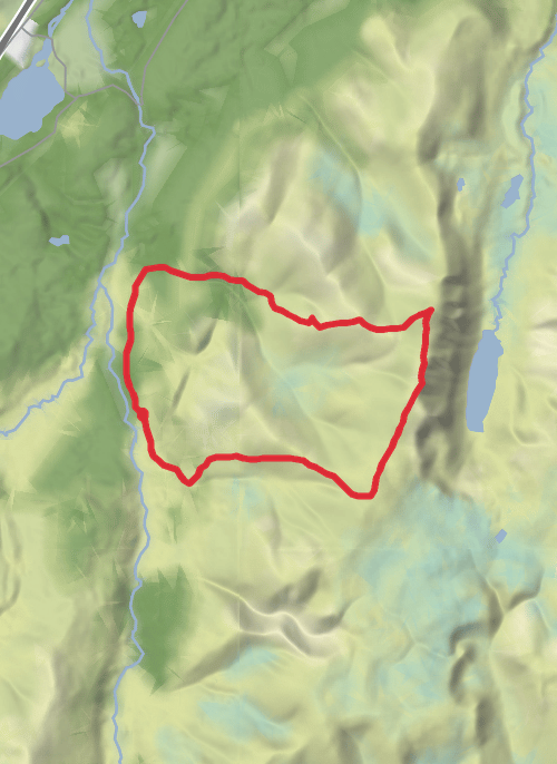 Hike on Sgor Gaoith from Glen Feshie circuit mobile static map