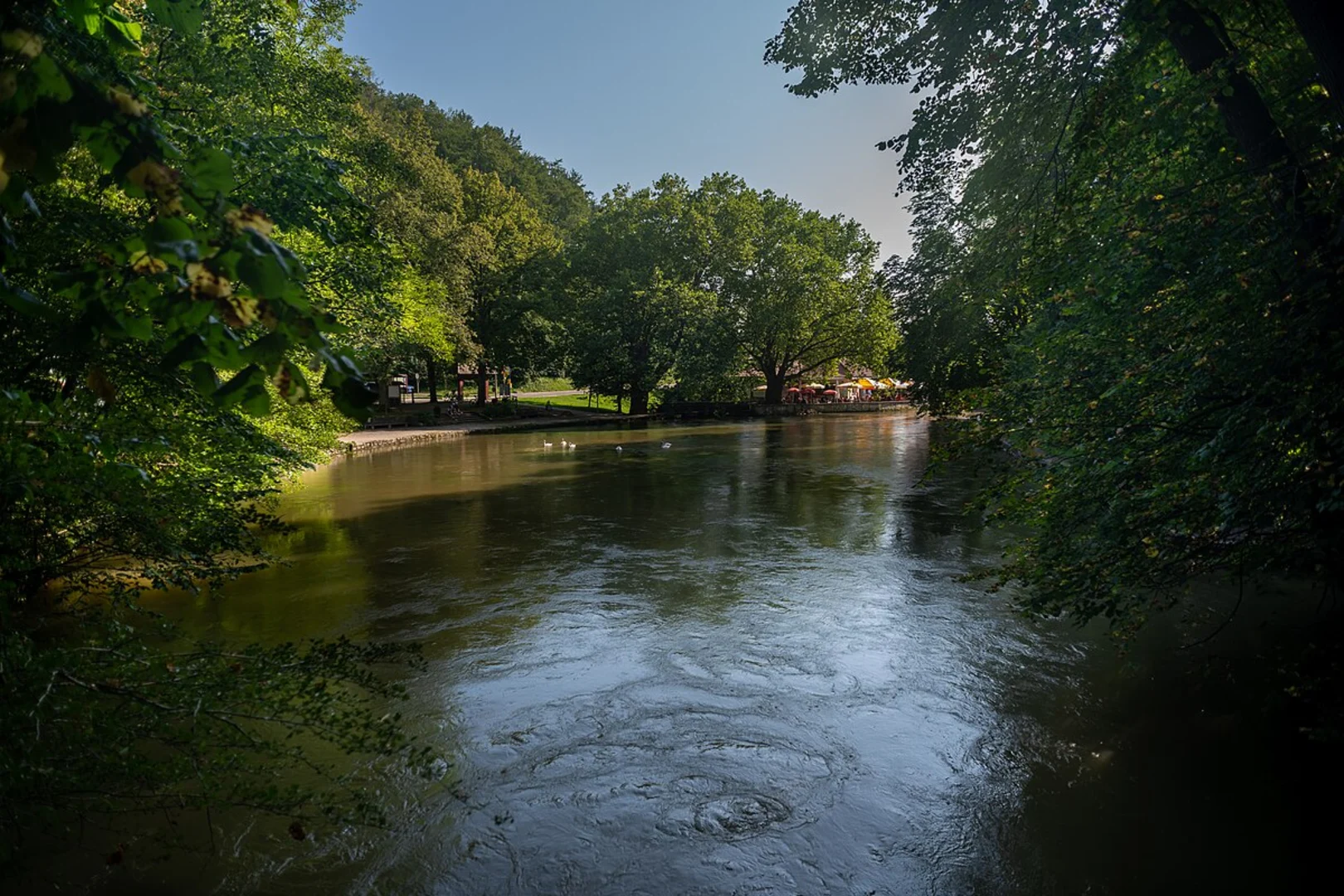 An image depicting the trail Aachtopf and Homeberg Loop via Hegauer Kegelspiel and its surrounding area.