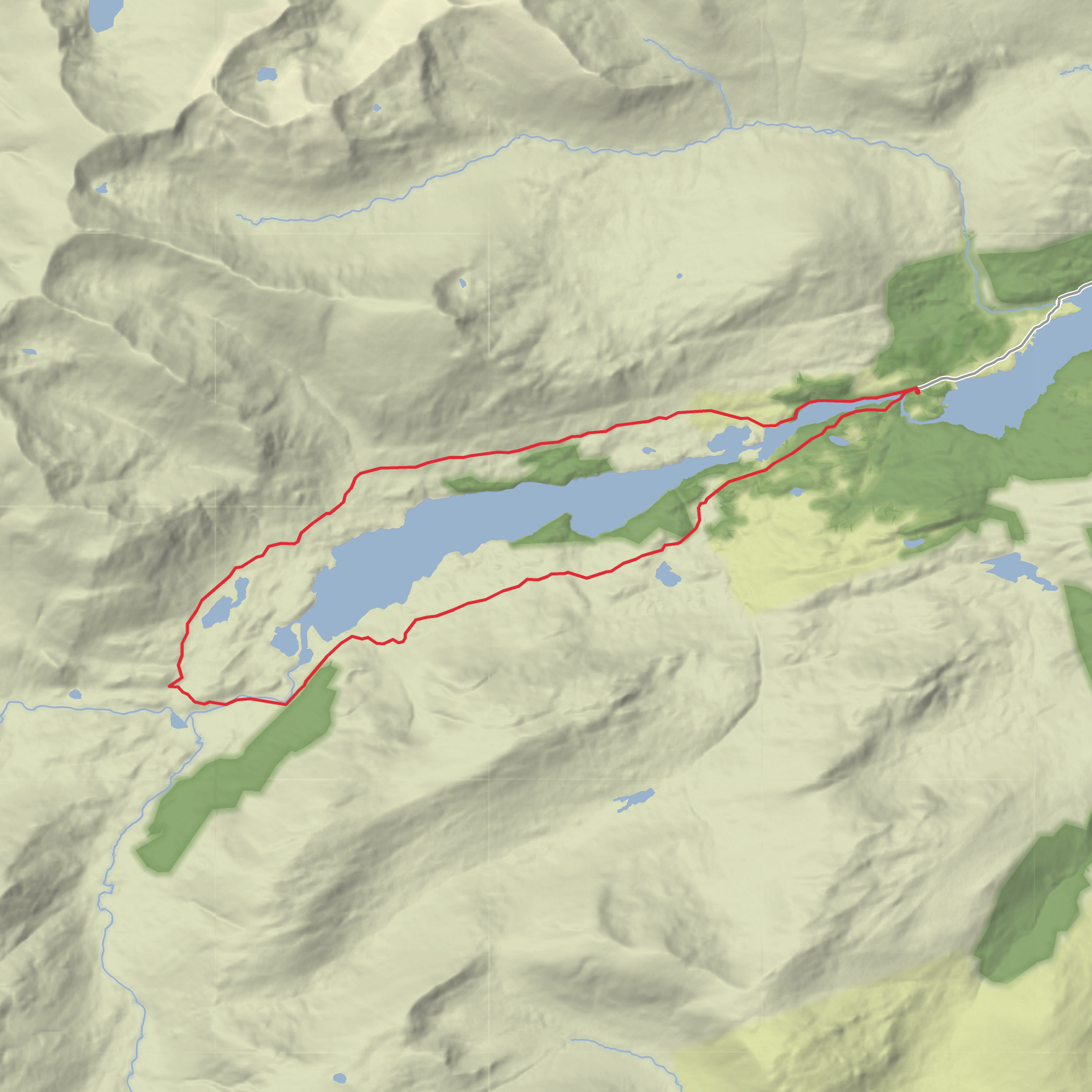 Loch Affric Circuit mobile static map
