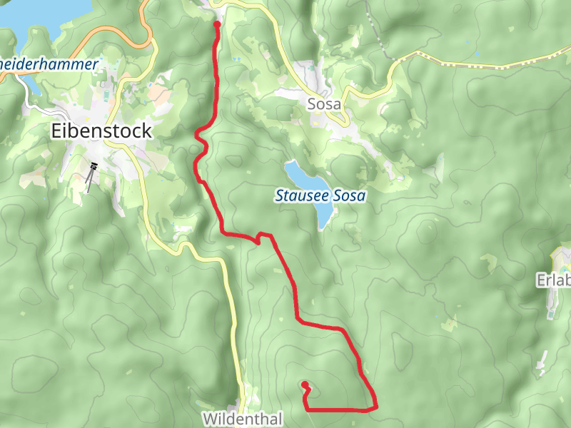 Blauenthal to Auersberg via Ringweg zum Auersberg and Wildes Erzgebirge