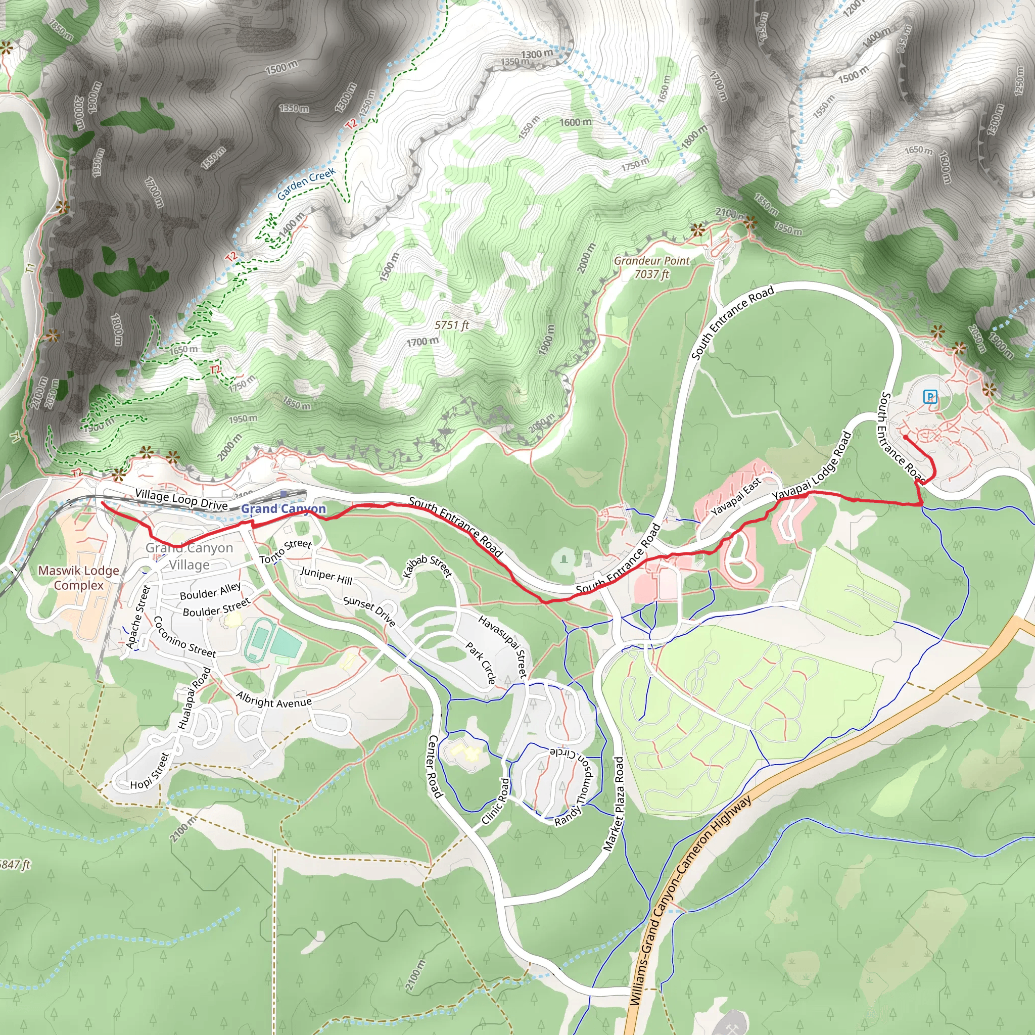 Village Greenway Trail mobile static map