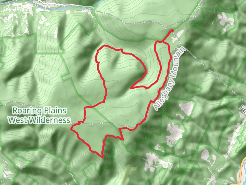 South Prong, Canyon Rim and Roaring Plains Loop Trail