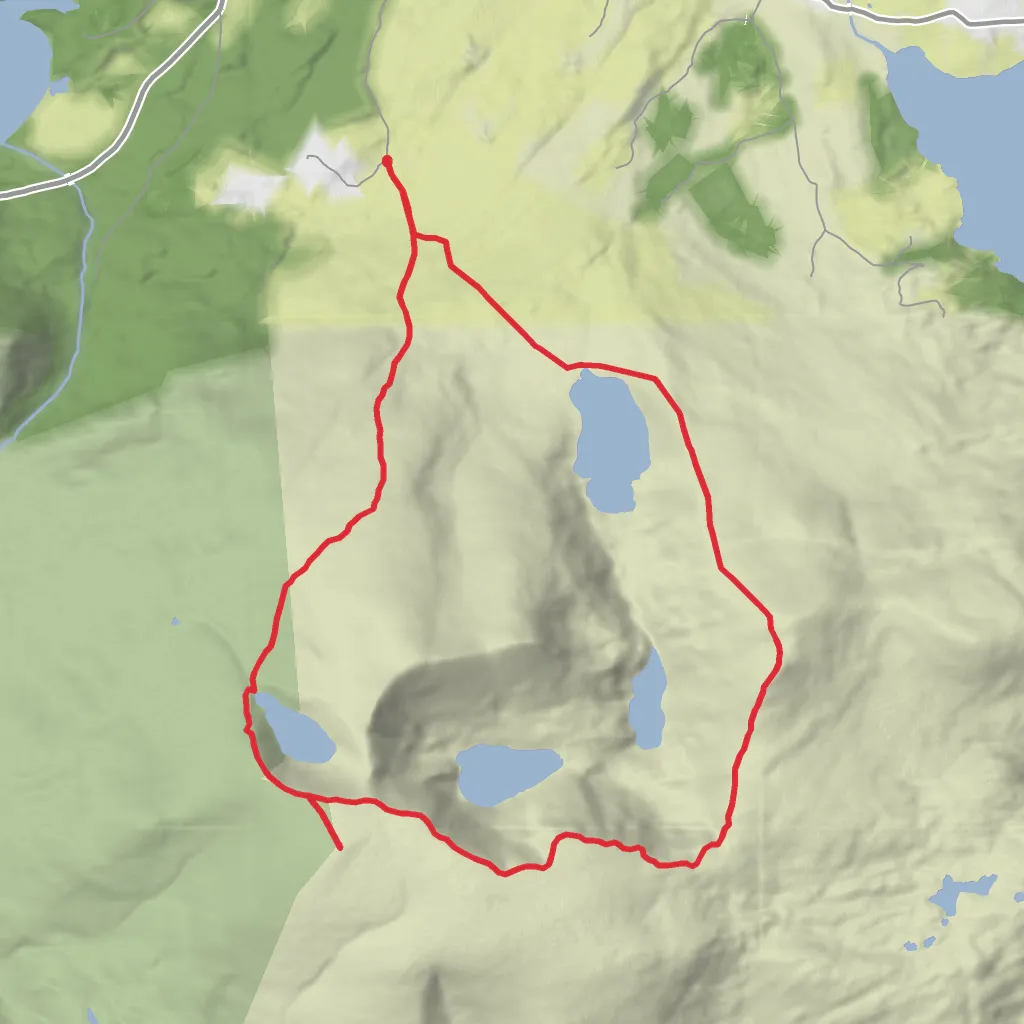 Mangerton Circular Trail mobile static map
