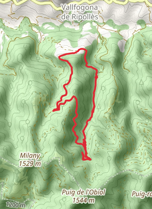 Torrent de la Masica i una mica més amunt mobile static map
