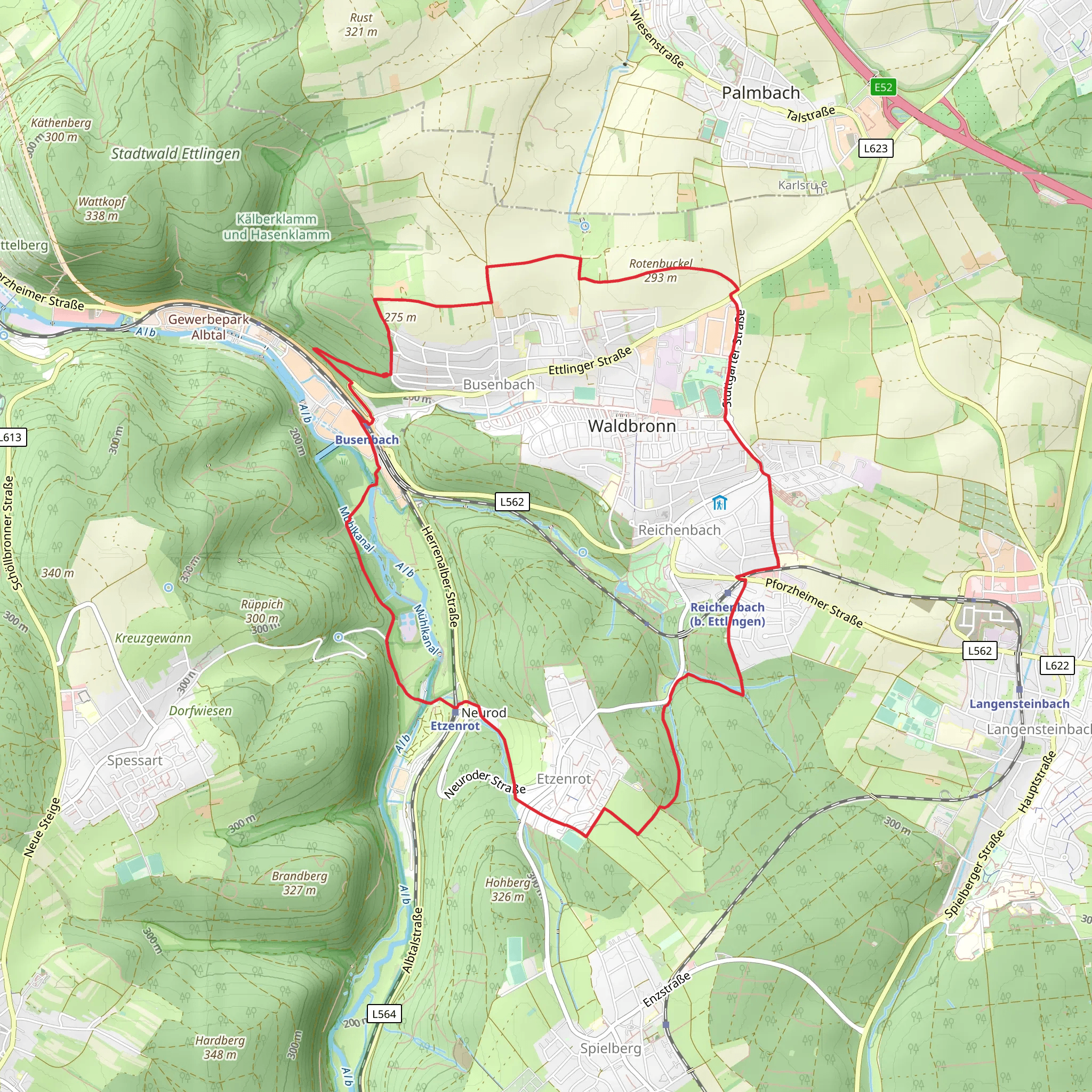 Am Sohl and Rundweg Loop mobile static map