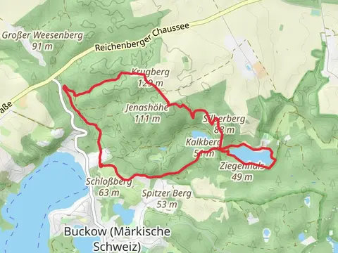 Großer Tornowsee via Gelber Balken