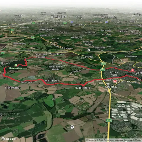 Lichfield to Hopwas via heart of England and Coventry canal