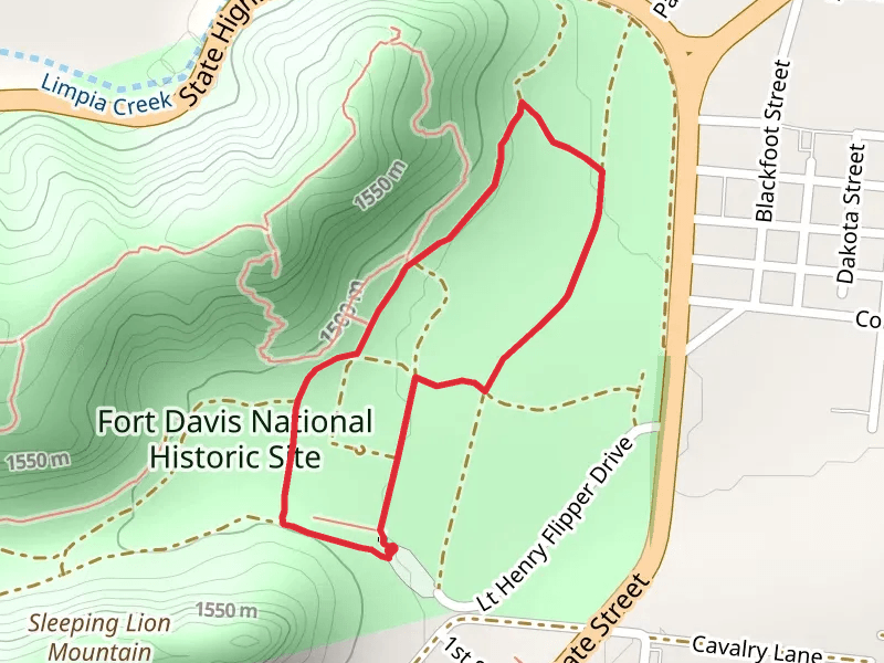 Park trail and Cemetery Trail
