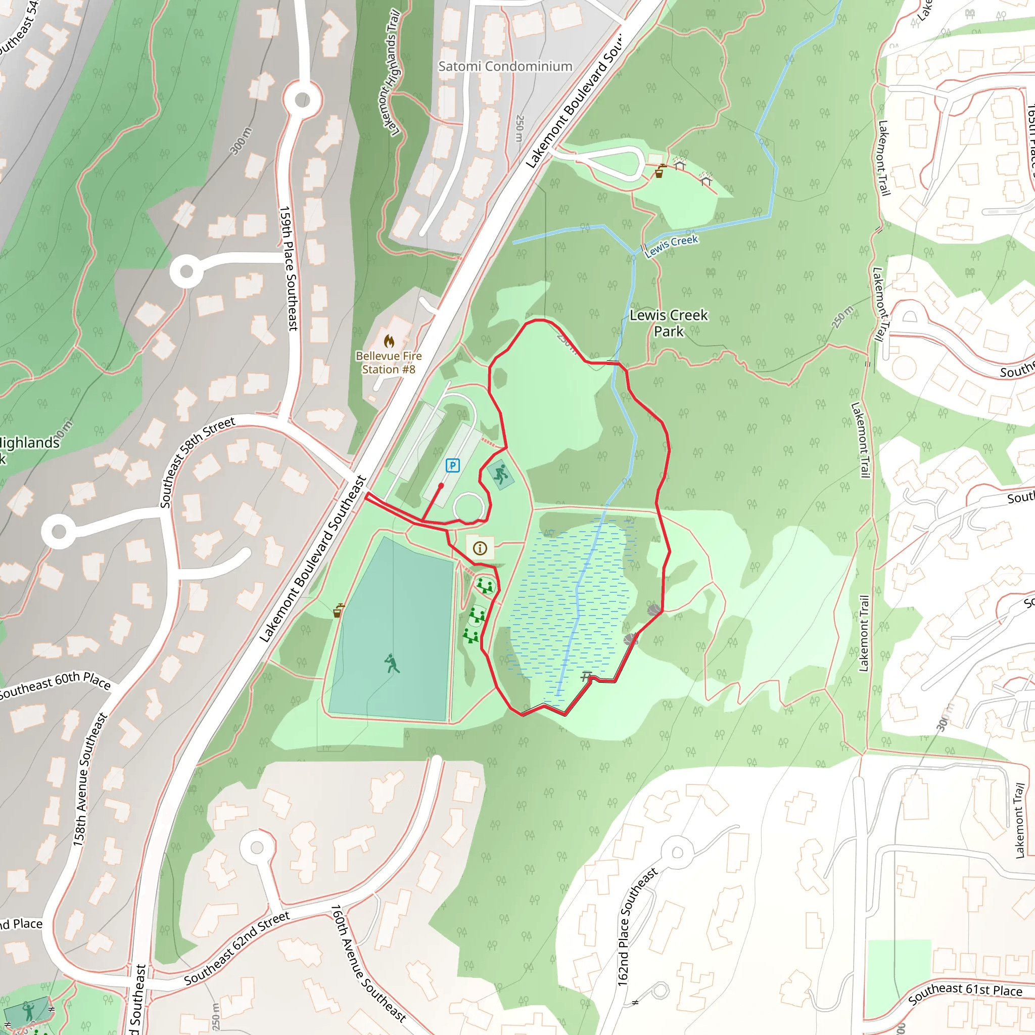 Lewis Creek Loop mobile static map