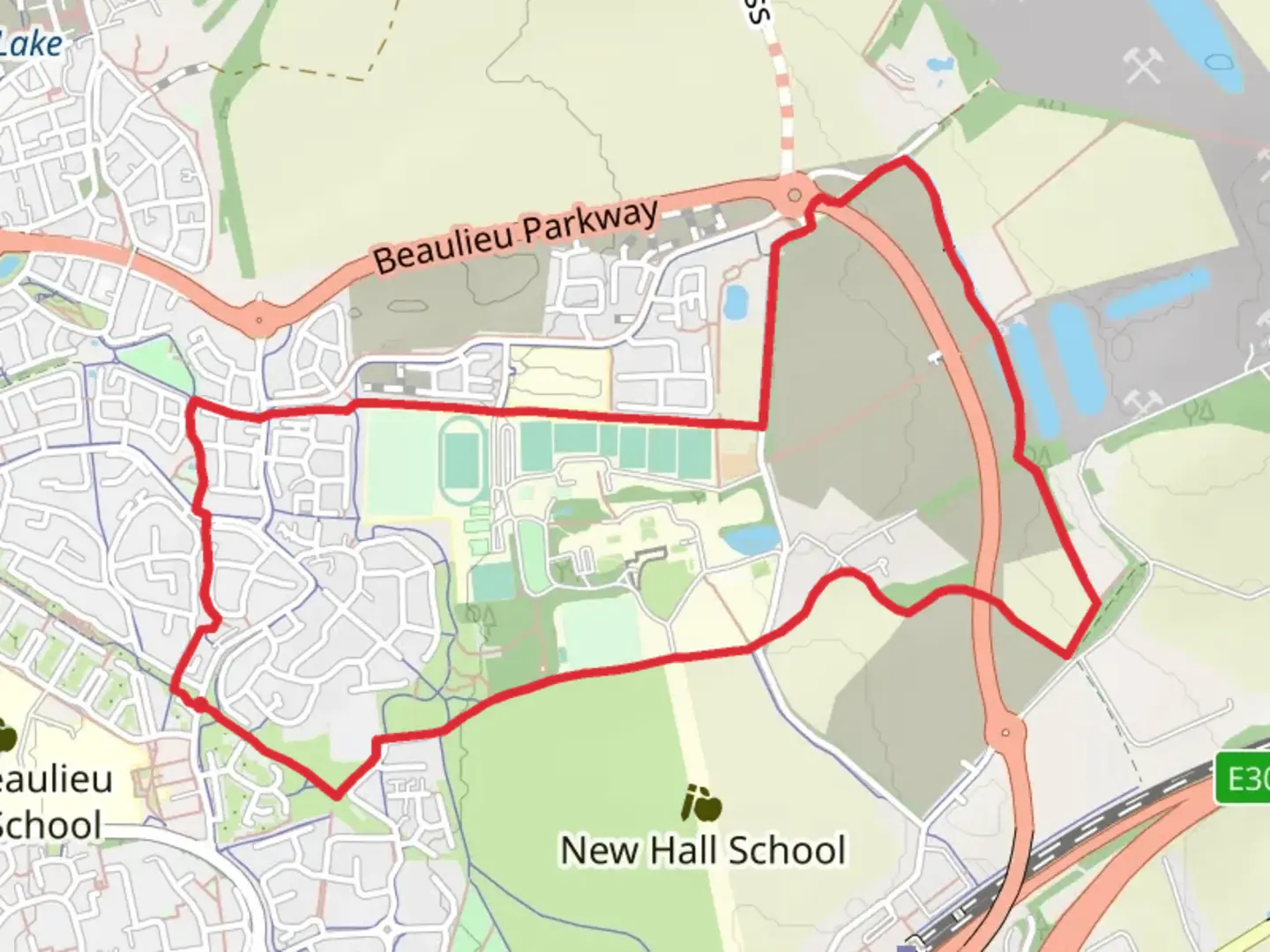 An image depicting the trail Gardiner Way and Centenary Circle and its surrounding area.