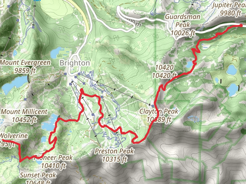 Mount Tuscarora and Mount Wolverine via Catherines Pass Trail