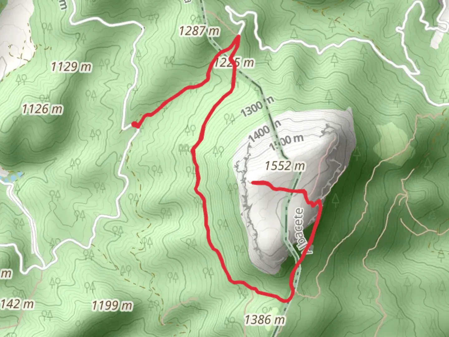 An image depicting the trail Cambron Summit and its surrounding area.