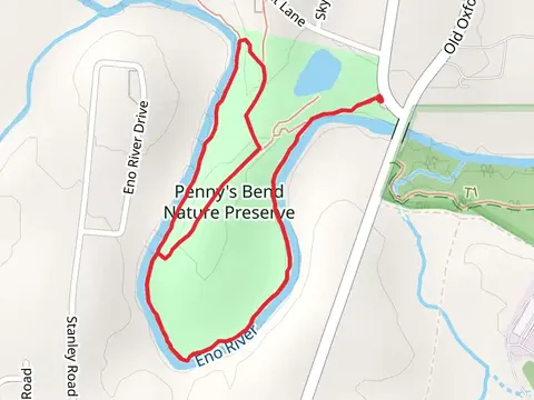 Eno River via George Pyne Trail and Ridge Trail