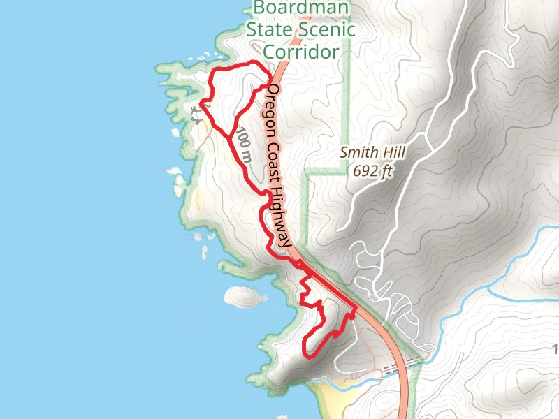 Oregon Coast Trail and Indian Sands Trail Loop