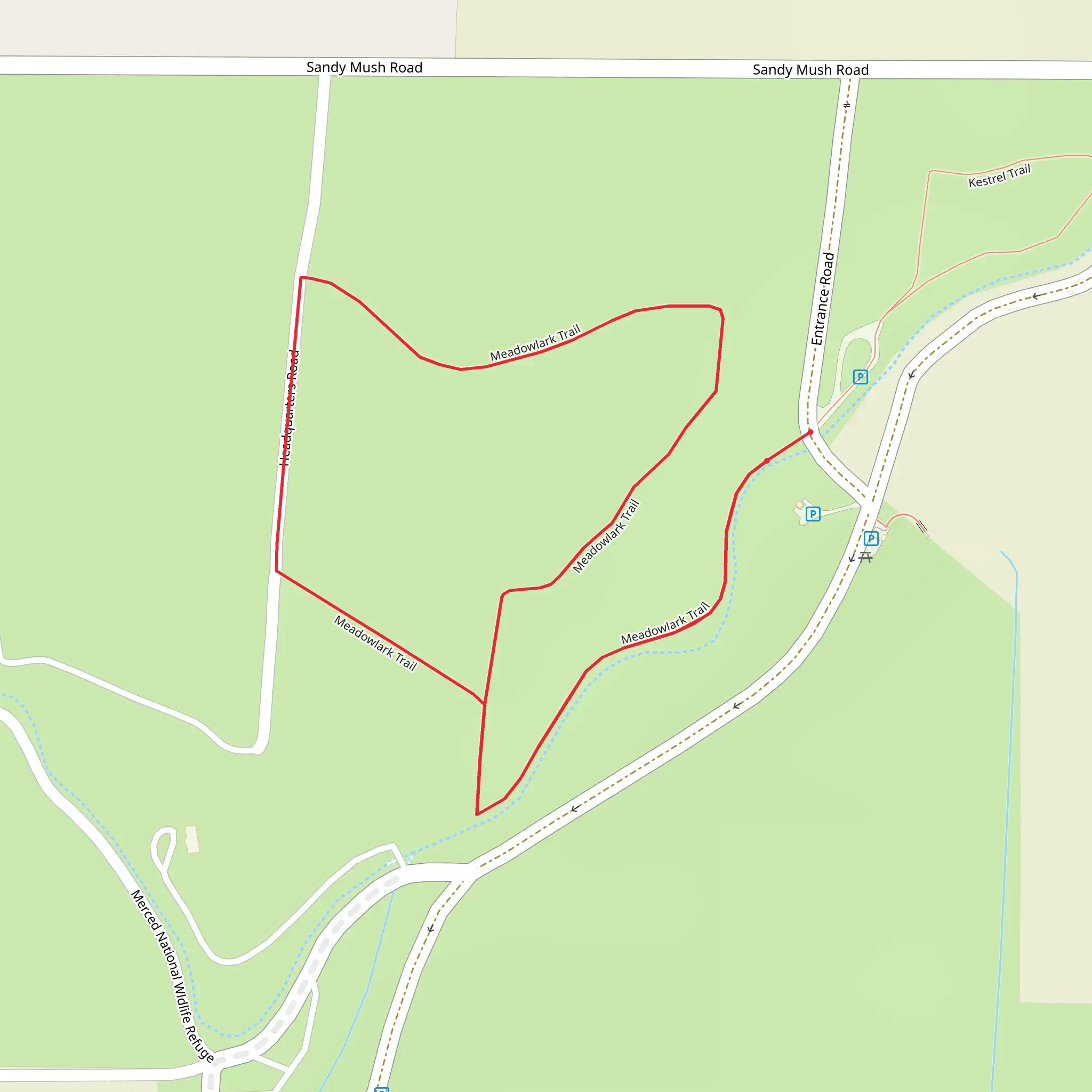 Meadowlark Trail mobile static map