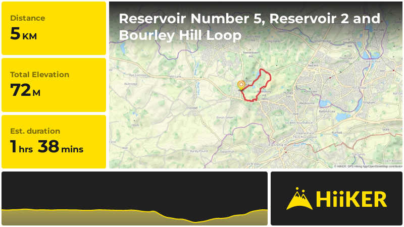 Reservoir Number 5, Reservoir 2 and Bourley Hill Loop | Hampshire | En