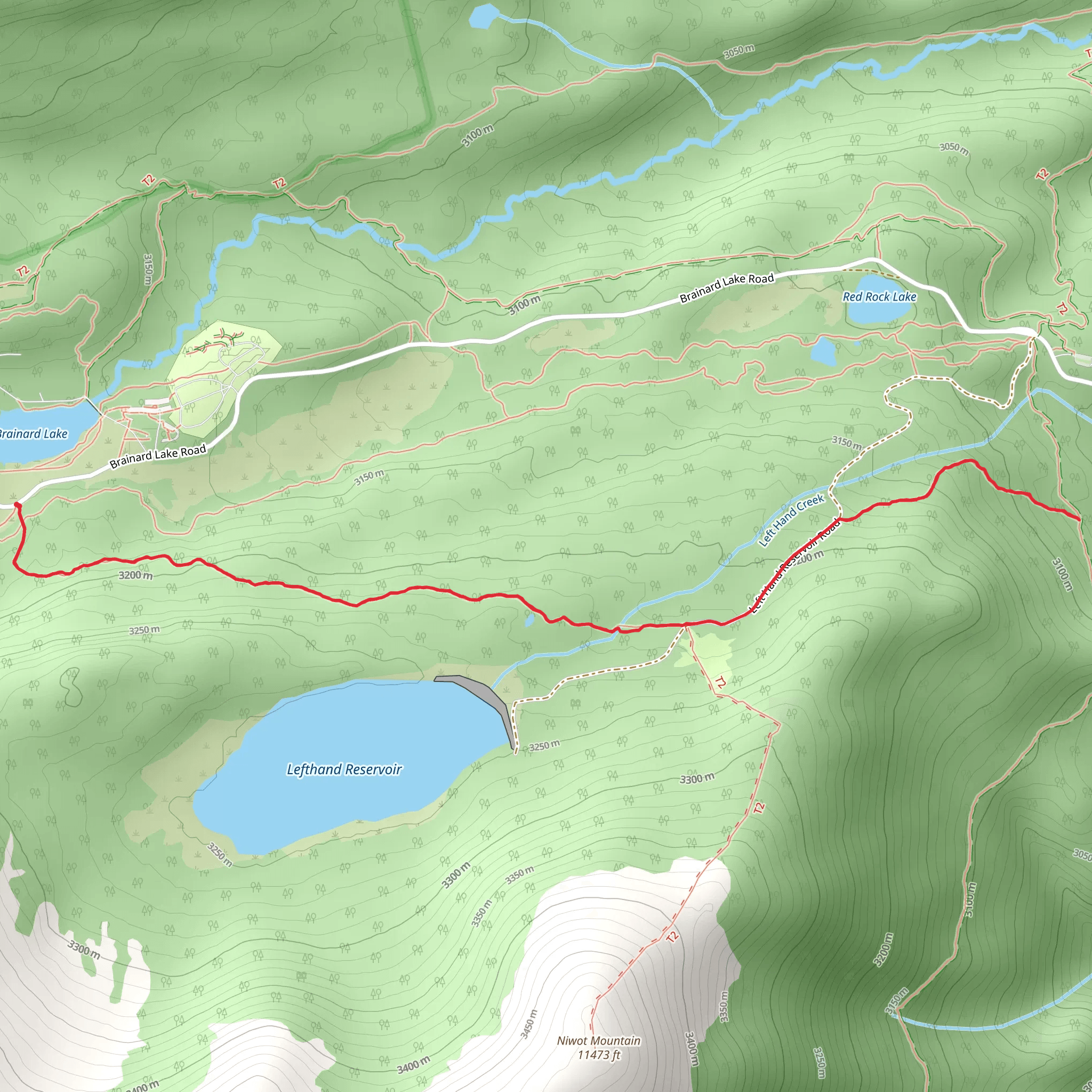 Little Raven Trail mobile static map