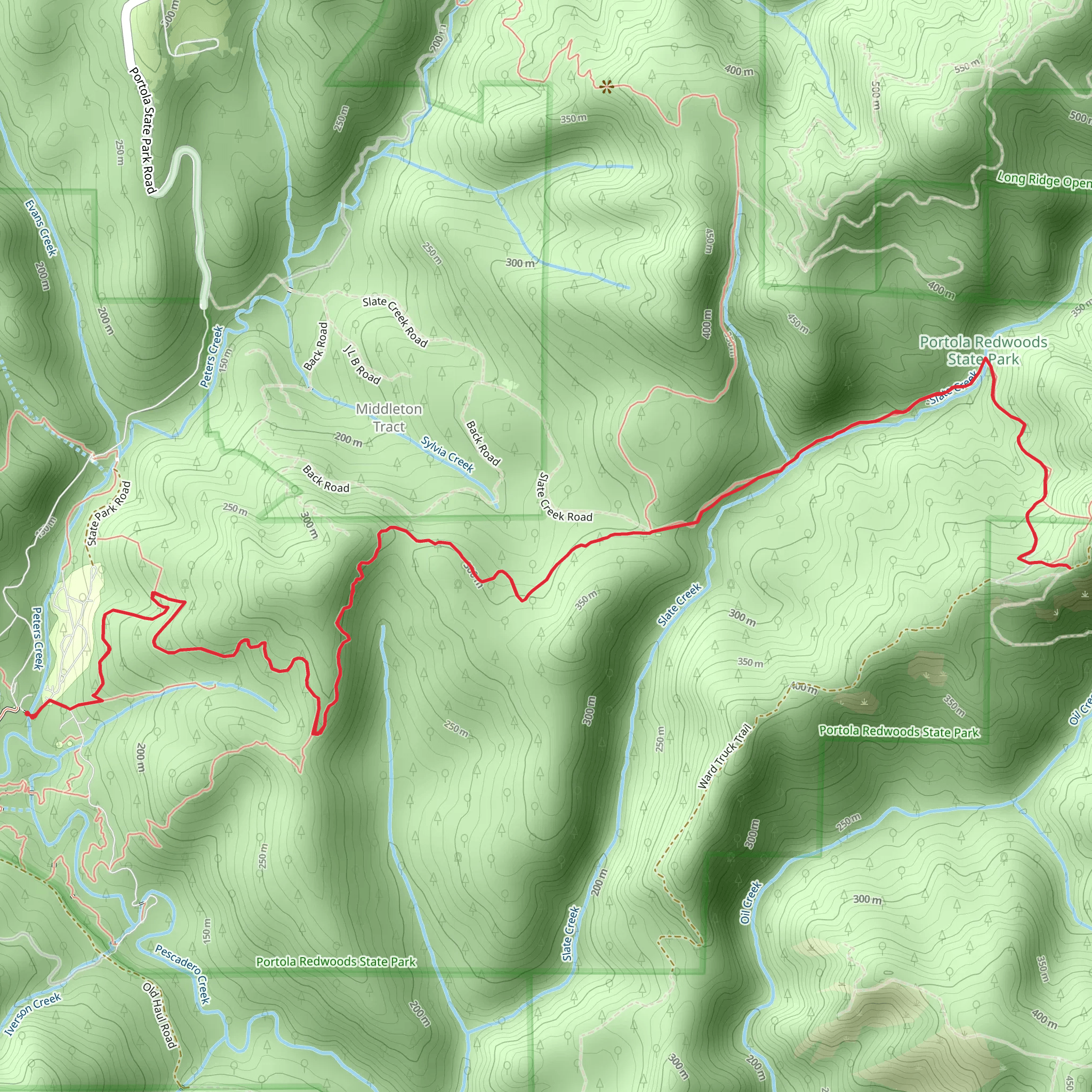Slate Creek Short Trail mobile static map