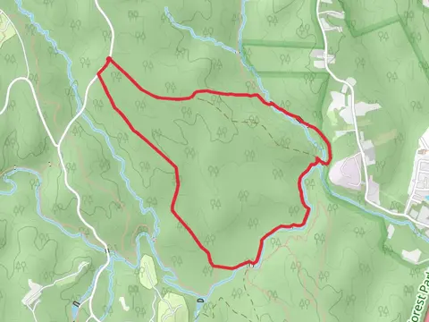 North and South Valley Trail and Cabin Branch Pyrite Mine Trail Loop