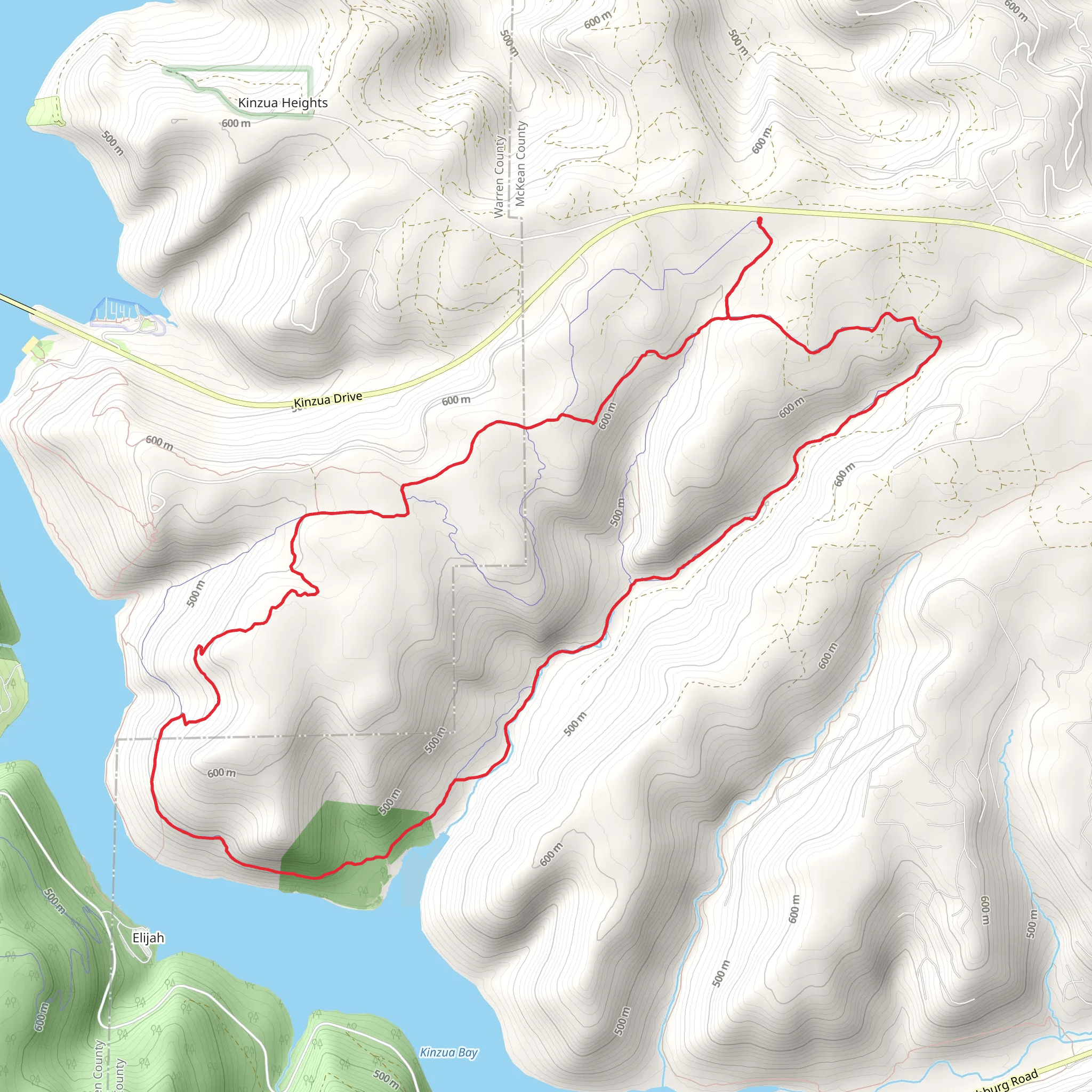 Morrison Hiking Loop Trail mobile static map